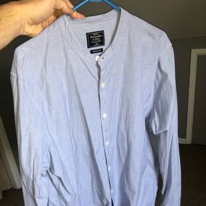 Abercrombie and fitch no collar button down